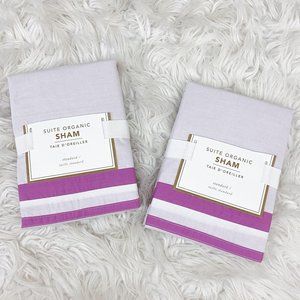 Pottery Barn Suite Organic Cotton Pillow Sham SET